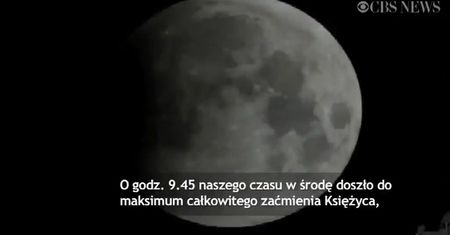 Ziemia przesłoniła Księżyc