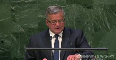 Bronisław Komorowski na sesji ONZ