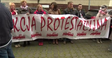 Protest pielęgniarek w Szczecinie