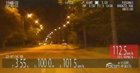 15-latek pędził 116 km/h