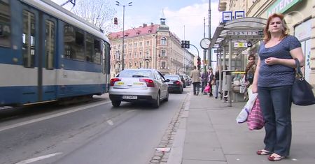 Urodziła na przystanku w centrum Krakowa