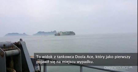 Film nagrany tuż przed zatonięciem promu Sewol