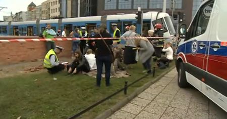 Zderzenie dwóch tramwajów we Wrocławiu