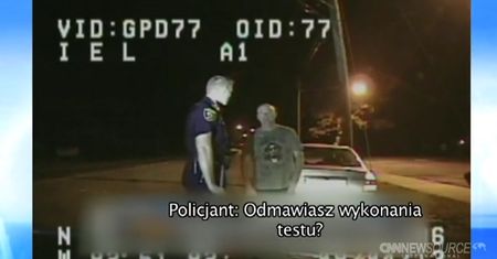 Pijany tańczył dla funkcjonariuszy