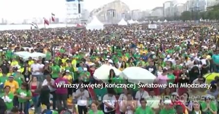 3 mln wiernych na mszy w Rio