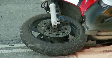 Motocyklista stracił rękę