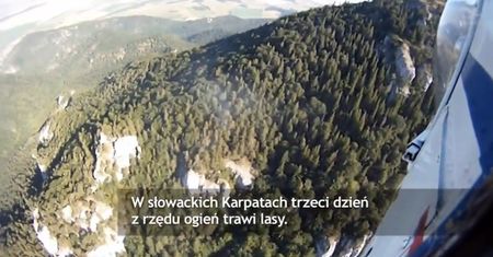 Słowacja - płoną lasy w Karpatach