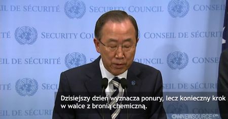 Raport ONZ ws broni chemicznej w Syrii