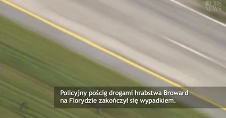 USA: Pościg zakończony wypadkiem