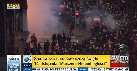 Zamieszki w Warszawie