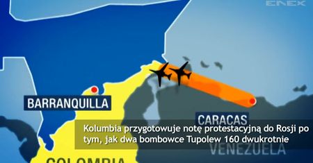 Rosyjskie bombowce nad Kolumbią