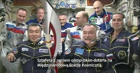 Olimpijska pochodnia w kosmosie