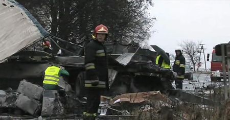 Tragiczny wypadek dwóch tirów