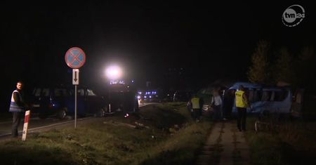 Wypadek busa w Gnojniku