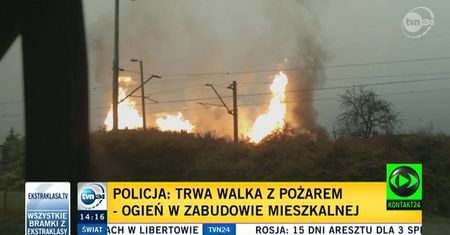 Eksplozja gazu w Jankowie Przygodzkim