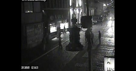 Pobicie w centrum Poznania