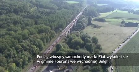 Wykolejenie pociągu w Belgii