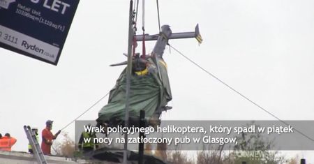 Szkocja: Helikopter spadł na pub