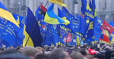 Ukraina demonstruje poparcie dla UE
