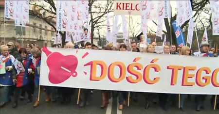 Manifestacja ZNP w Warszawie