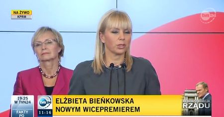 Elżbieta Bieńkowska obejmie dwa resorty