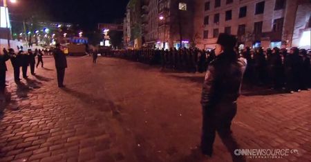 Apel milicji w centrum Kijowa