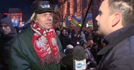 Na Majdanie protestują też Polacy
