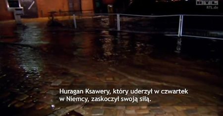 Huragan paraliżuje Europę