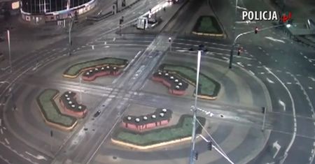 Koniec jazdy w przejściu podziemnym