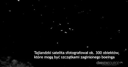 Zdjęcia szczątków zaginionego boeinga?