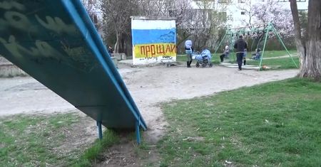 Wymowne graffiti w Symferopolu [Relacja WP.PL z Krymu]