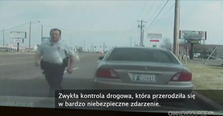 Kierująca samochodem prawie zabiła policjanta