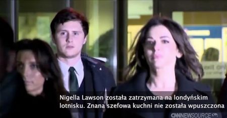 Nigella Lawson zatrzymana na lotnisku