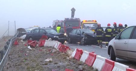 Karambol na drodze ekspresowej nr 7