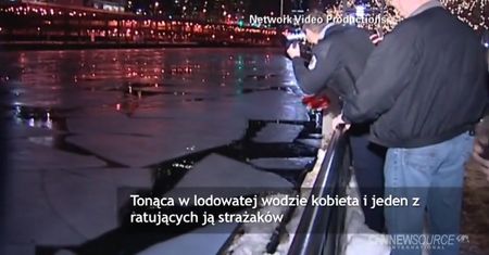 Kobieta i strażak zginęli w lodowatej rzece