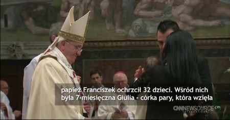Wyjątkowy chrzest w Kaplicy Sykstyńskiej