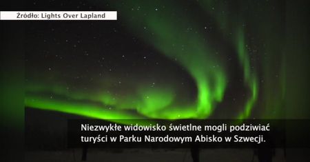 Niecodzienne zjawisko świetlne Szwecji