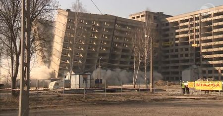 Wyburzono skrzydło szpitala w Zabrzu