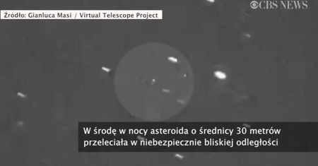 Asteroida niebezpiecznie blisko Ziemi