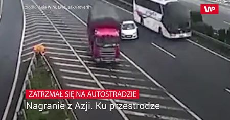 Stanął na autostradzie. Bezmyślność bez konsekwencji