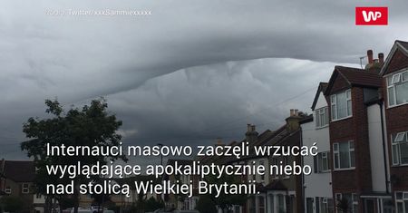 Niezwykłe chmury nad Londynem