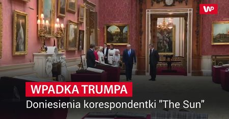 Ale wpadka. Melania musiała ratować męża