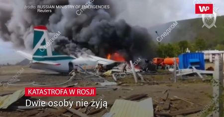 Katastrofa samolotu w Rosji. Na pokładzie było 47 osób