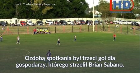 #dziejesiewsporcie: piękny gol z połowy boiska
