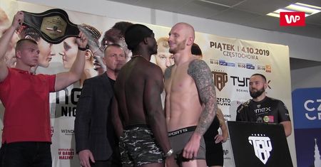 Ostra wymiana spojrzeń przed walką wieczoru Tymex Boxing Night 9. Robert Parzęczewski gotowy na obronę tytułu!
