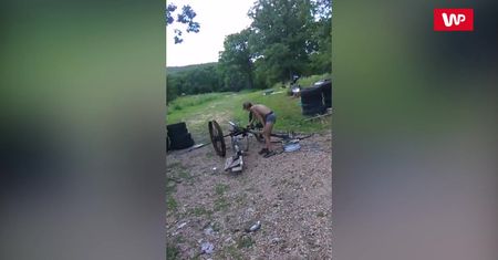 Działo domowej roboty w akcji
