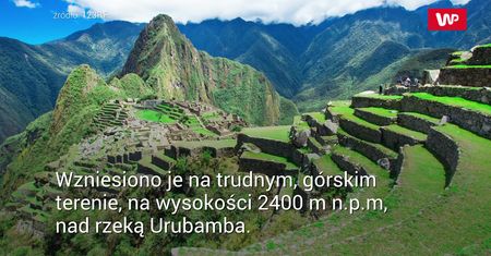 Machu Picchu stoi na bombie zegarowej