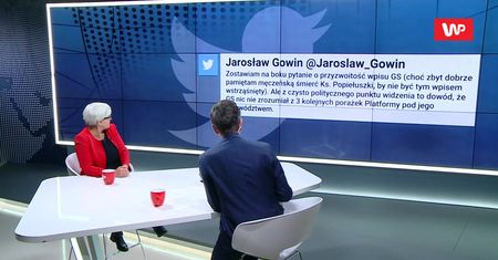 Wrzawa po wpisie Grzegorza Schetyny. Joanna Kluzik-Rostkowska komentuje