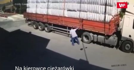 Coś poszło nie tak. Nagranie z kamery przemysłowej