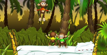 MINI BAMBINI TV w o2: Pięć małych małpek